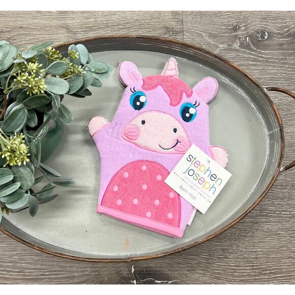 Stephen Joseph Unicorn Bath‎ Mitt NEW - Picture 1 of 1